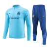 Olympique Marseille Training Sweatshirts Quarter-zip 2023-24 Blaue Für Herren